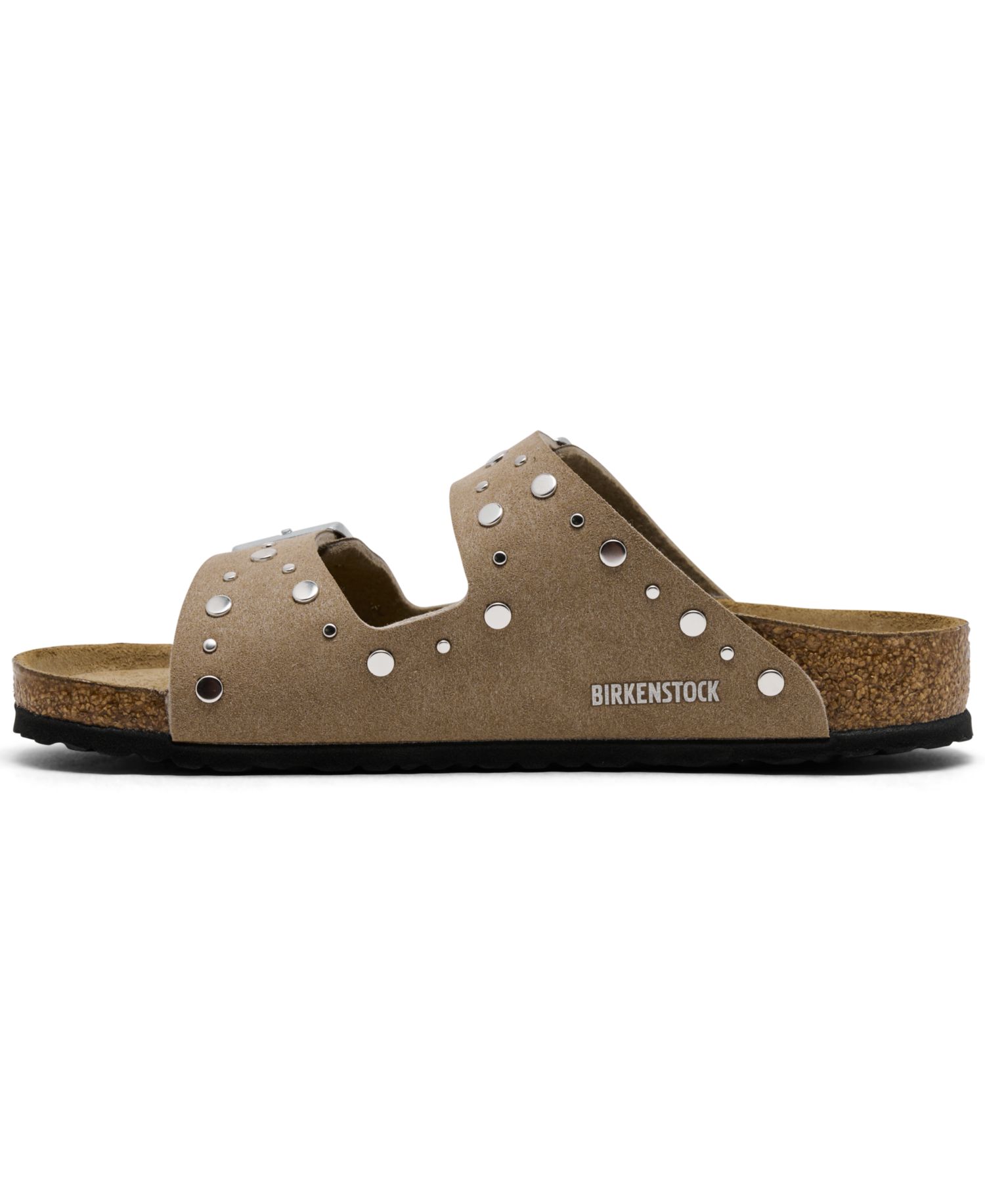 Little Girls' Arizona Rivets Suede Leather Sandals from Finish Line