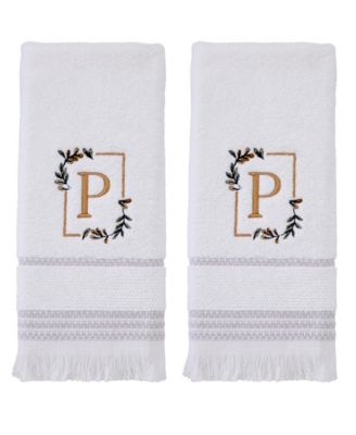 Everyday Monogram 2-Piece Hand Towel Set