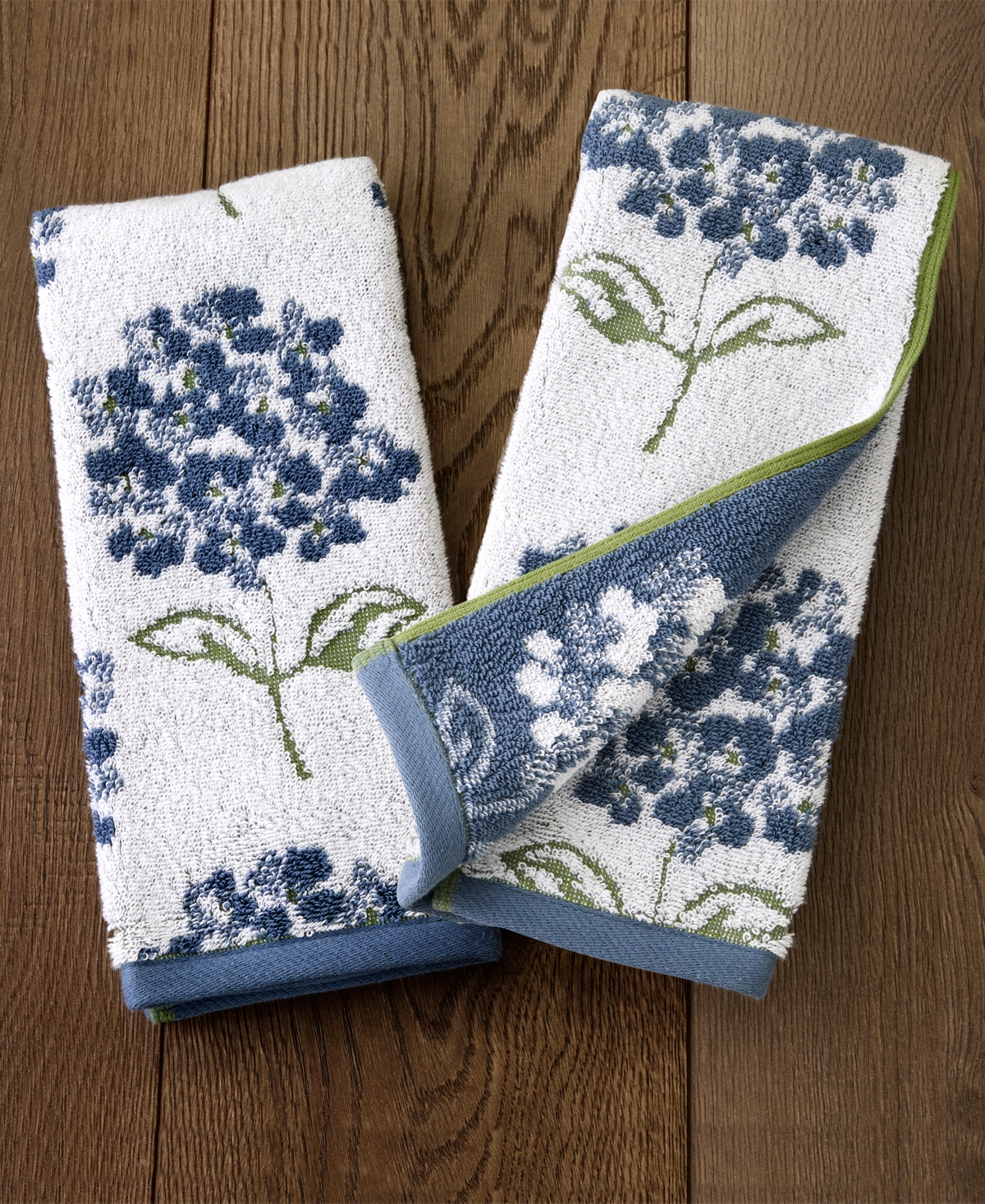 Skl Home Hydrangea Jacquard 2-Pc. Hand Towel Set