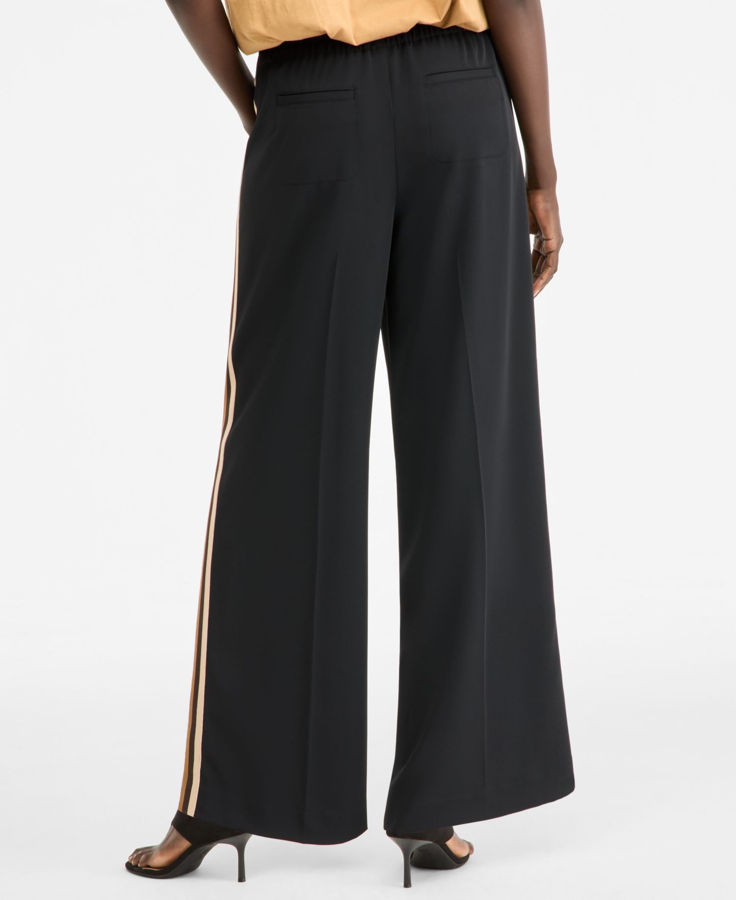 Women's Side-Stripe Wide-Leg Pants