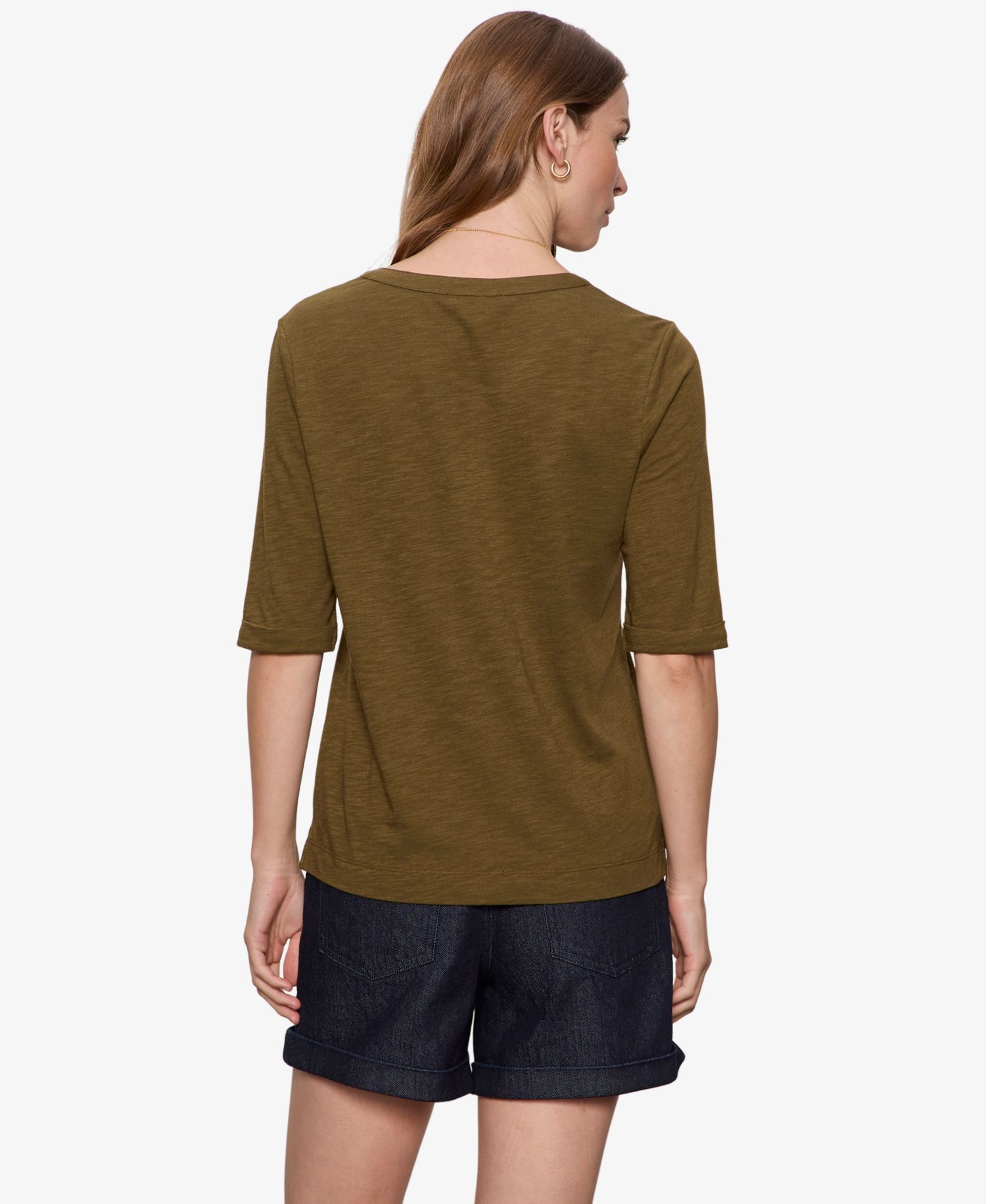 Petite Notch-Neck T-Shirt
