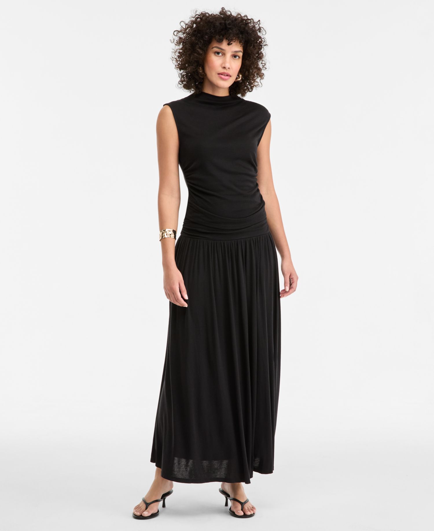 Women's Sleeveless High Neck Knit Top