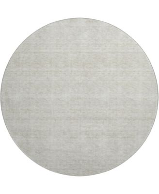 Soft Essentials Machine Washable SE1 8'x8' Round Area Rug