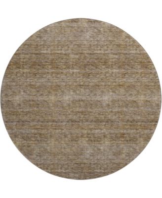 Soft Essentials Machine Washable SE1 8'x8' Round Area Rug