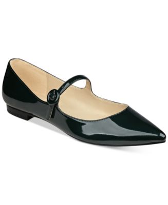 macys navy flats