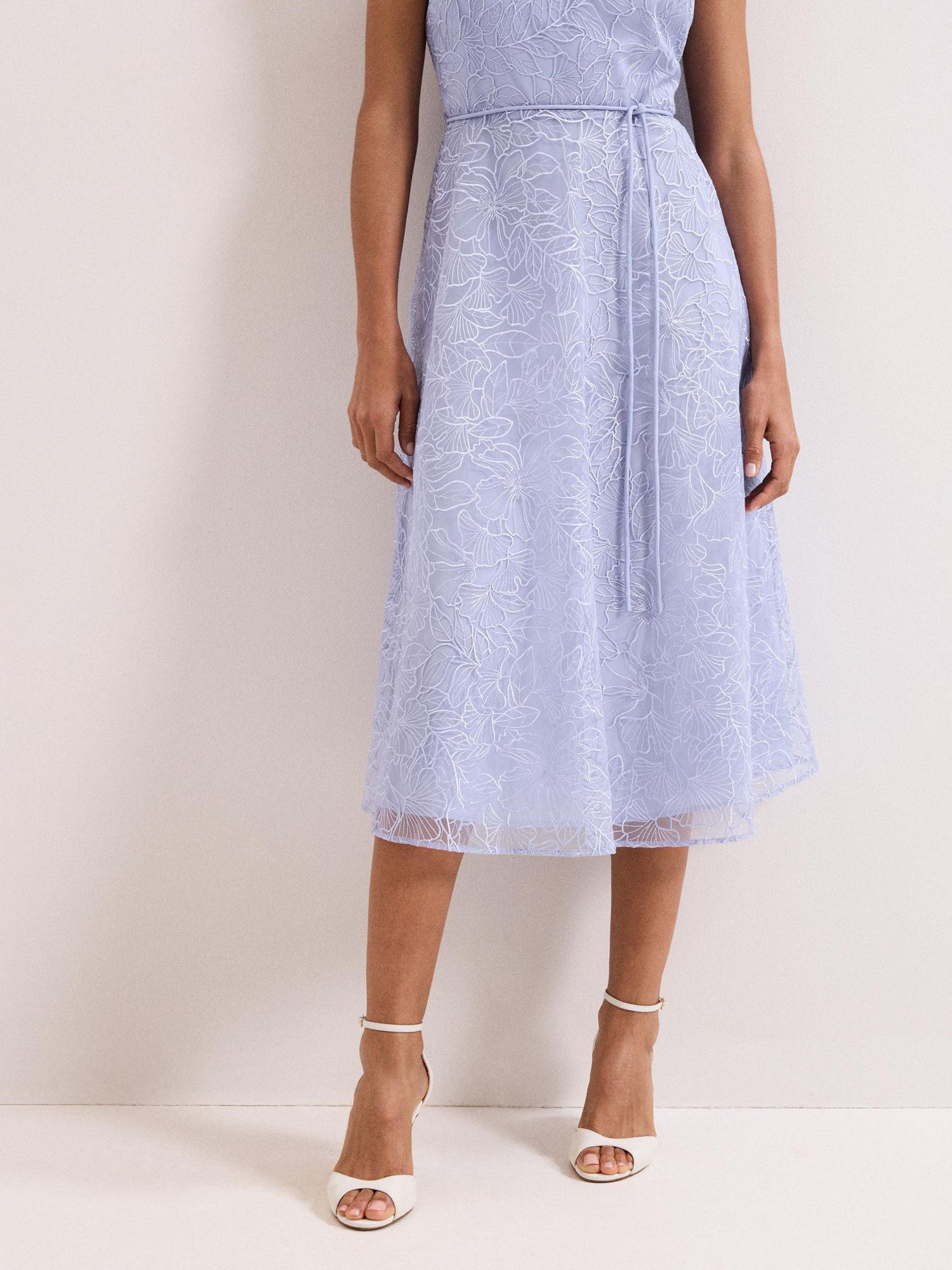 Women's Sakura Floral Embroidered Lace Dress