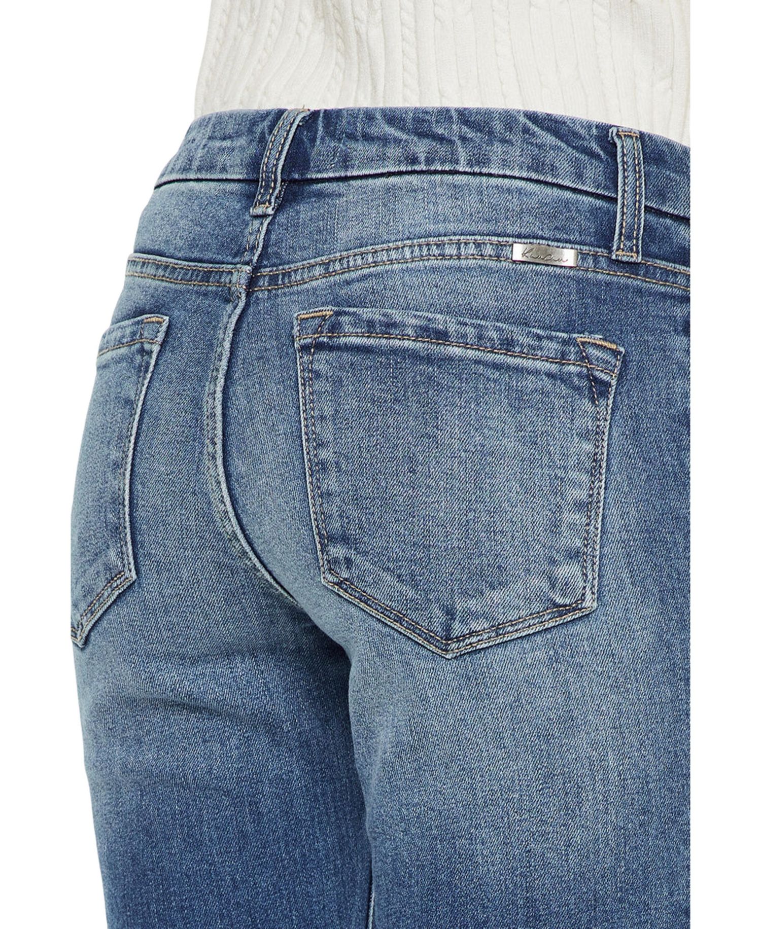 Women's Aida Mid Rise Cropped Flare Jeans