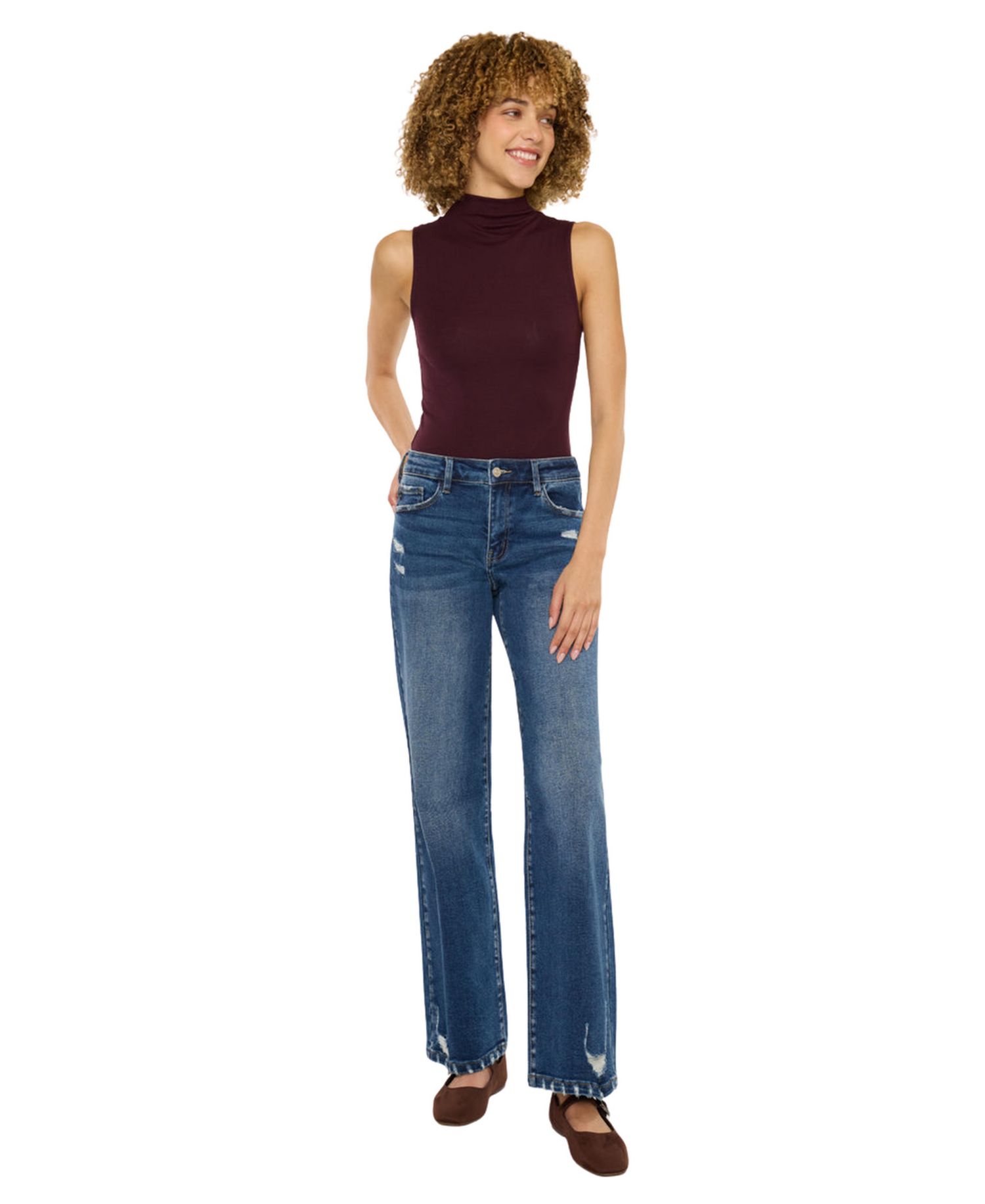 Women's Dania High Rise Wide-Leg Jeans