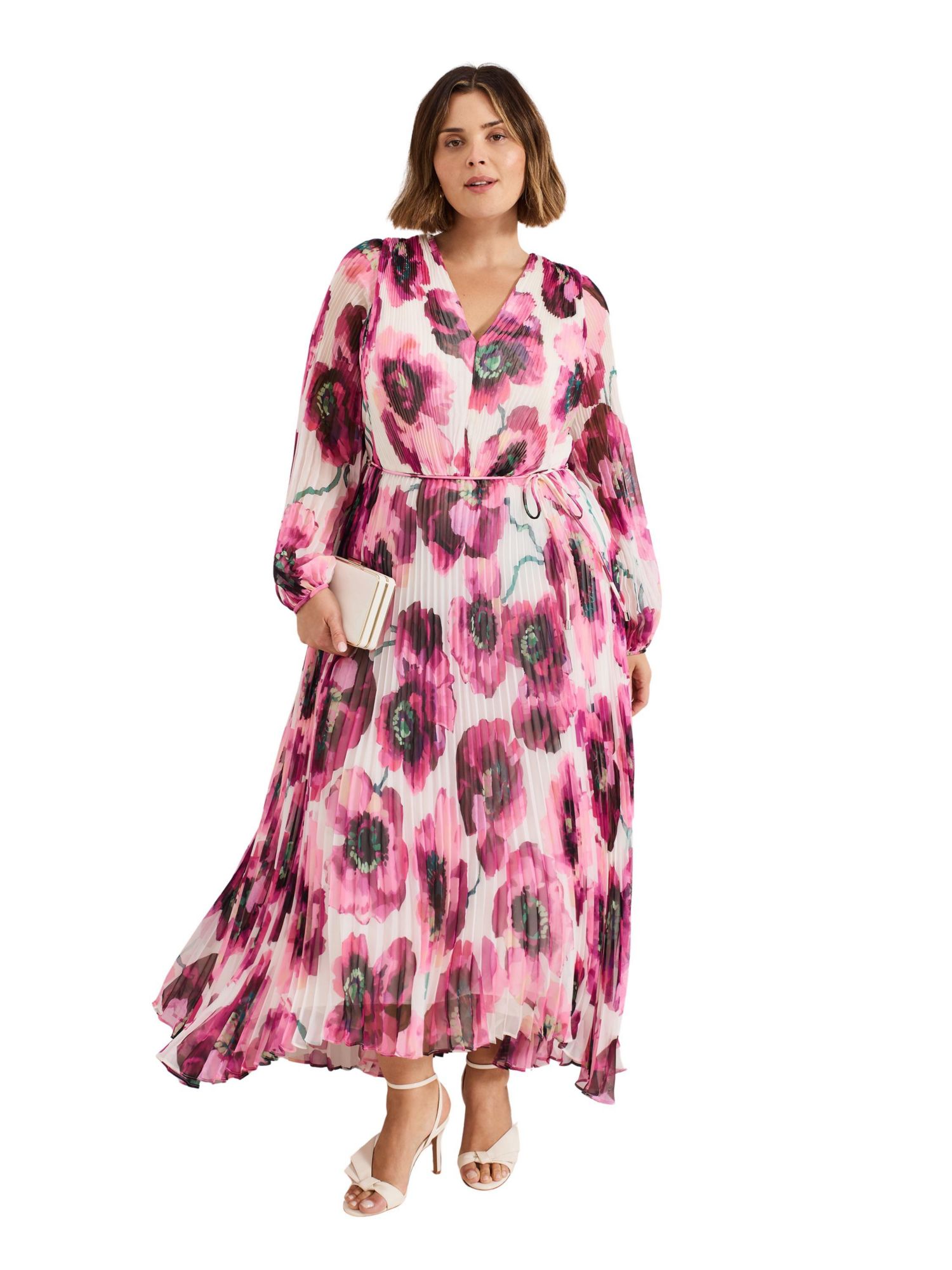 Women's Natalia Floral Pleated Maxi Dress