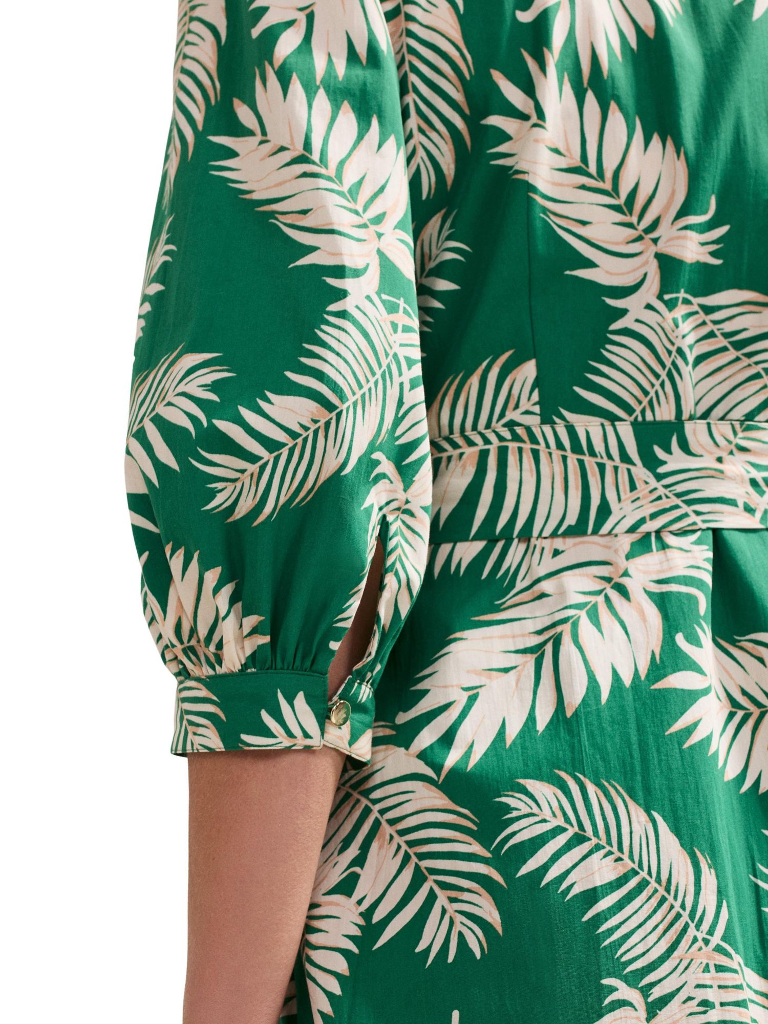 Women's Louisa Mandarin Collar Midi Shirt Dress