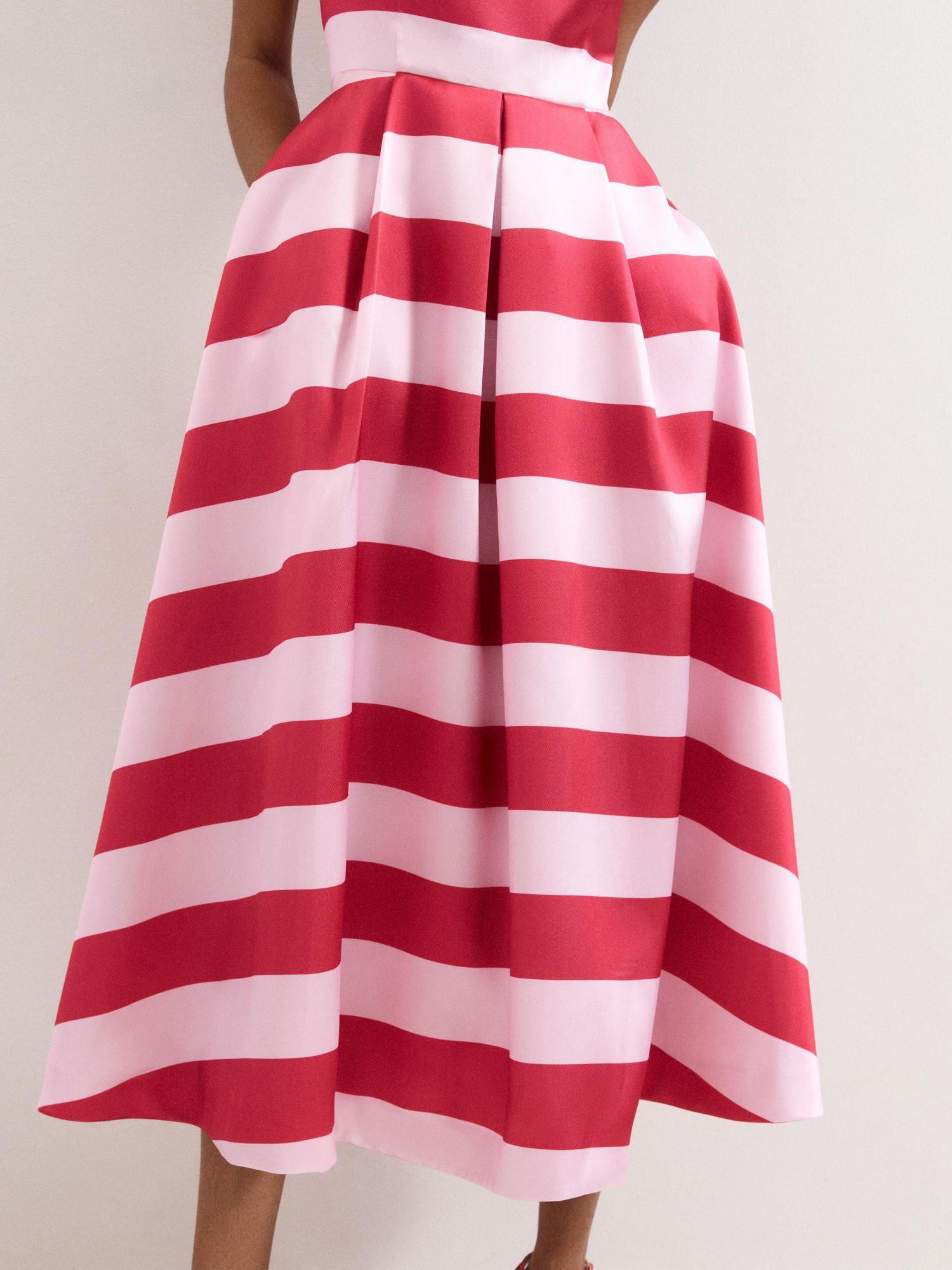 Women's Kiria Stripe Satin Midi Dress