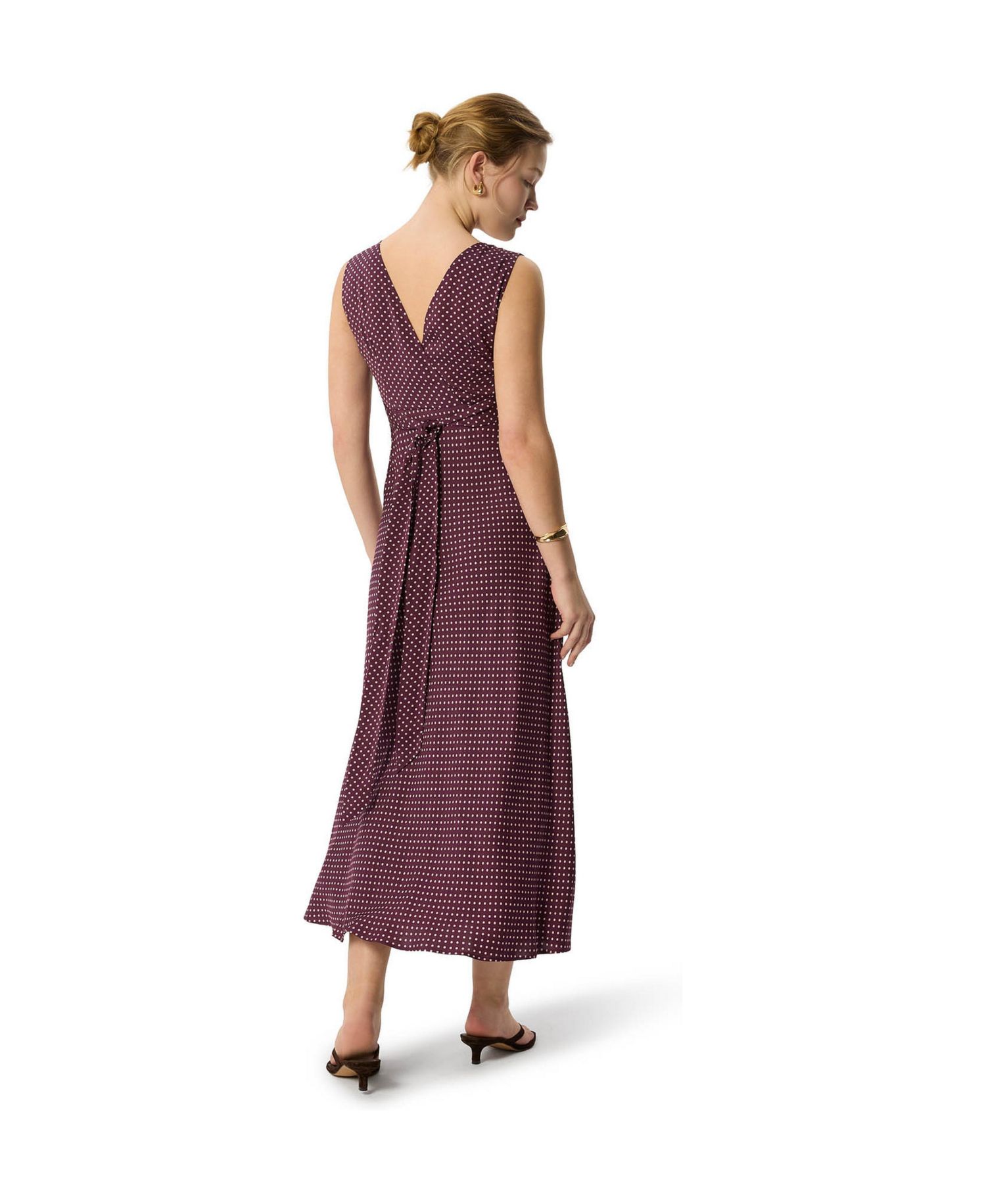 Women's Mini Spot Sleeveless Dress