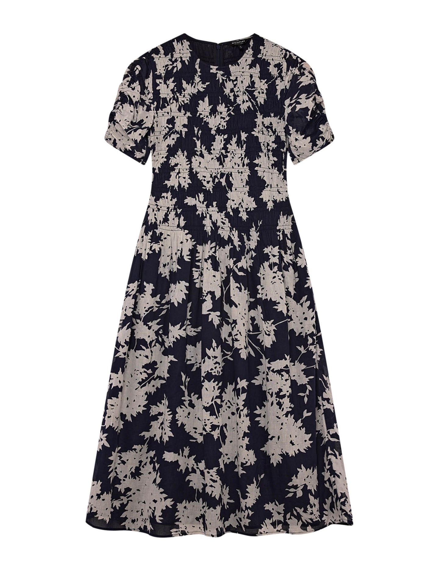 Женское платье Whistles Shadow Floral Avery, цвет: Тёмно-синий / Разноцветный — фото 6