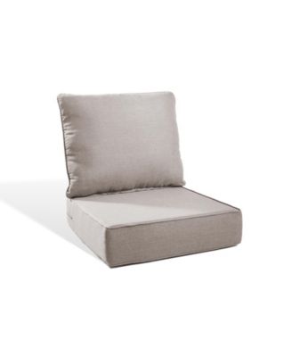 PlushCore  2-Piece Deep Seating Outdoor Dining Chair Thick Cushion Set (1-Set)