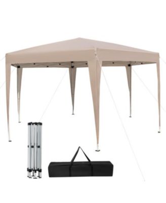 13 x 11.5 Feet Hexagonal Pop-Up Height Adjustable Canopy Tent with Dressed Legs.