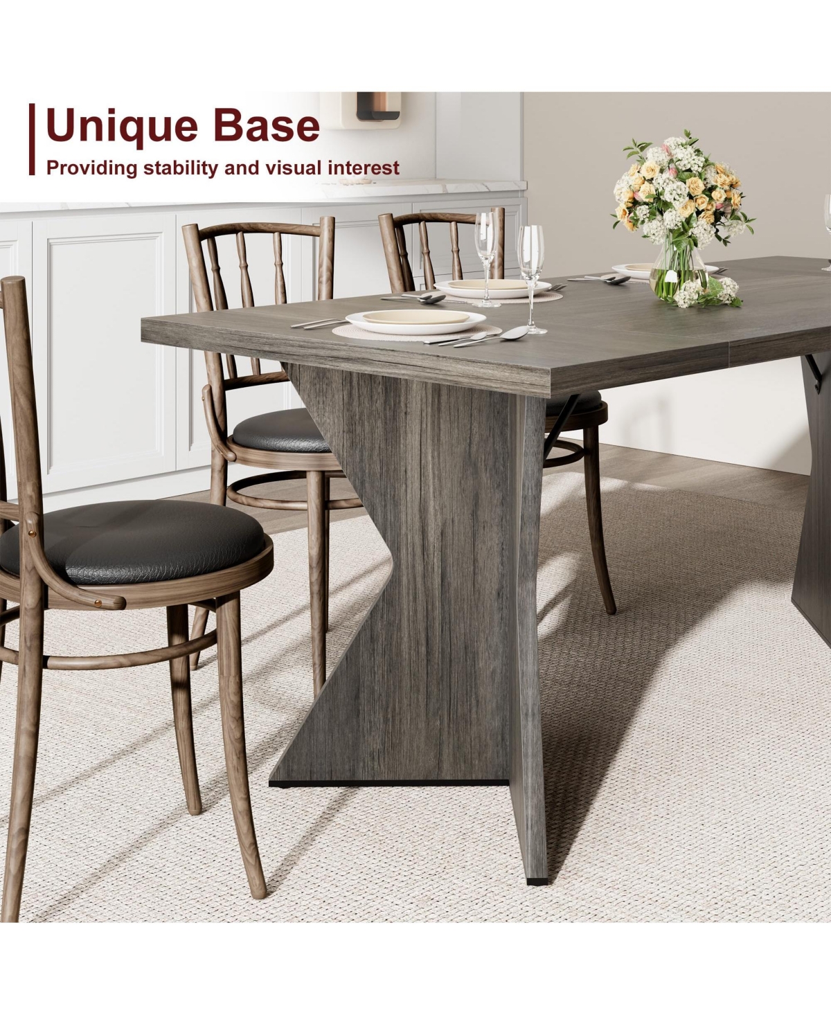 gaomon 71 Inch Rectangular Dining Table for 6