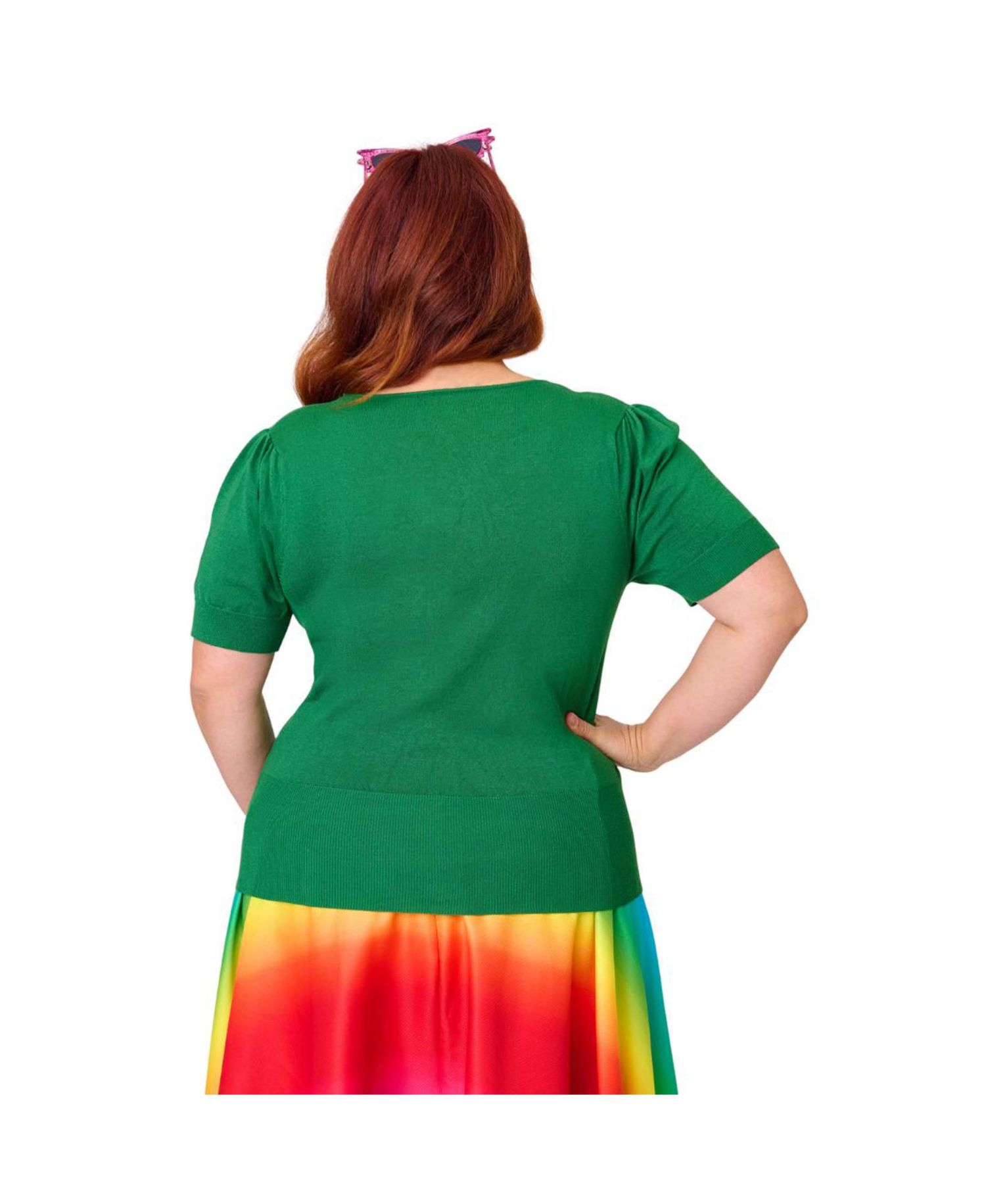 Plus Size Short Sleeve Sweater