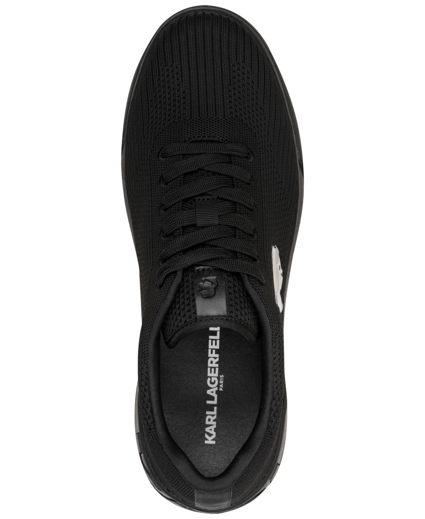 Мужские кроссовки KARL LAGERFELD PARIS Avenor Lace-Up, цвет: Чёрный — фото 4