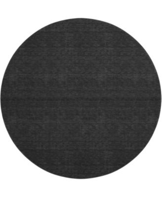 Soft Essentials Machine Washable SE6 8'x8' Round Area Rug