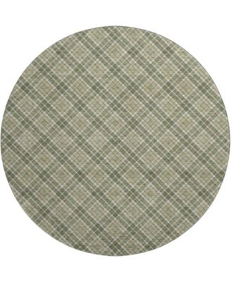 Soft Essentials Machine Washable SE3 8'x8' Round Area Rug