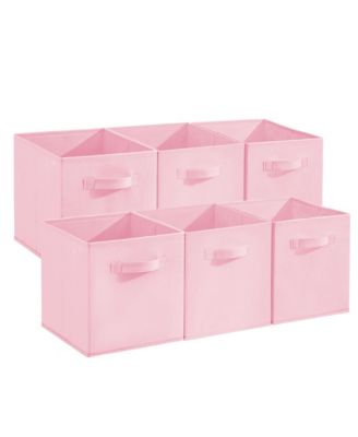 Collapsible Fabric Storage Cubes with Handles, 12 Pack, 11" Open-Top Bins, for Closet and Nursery