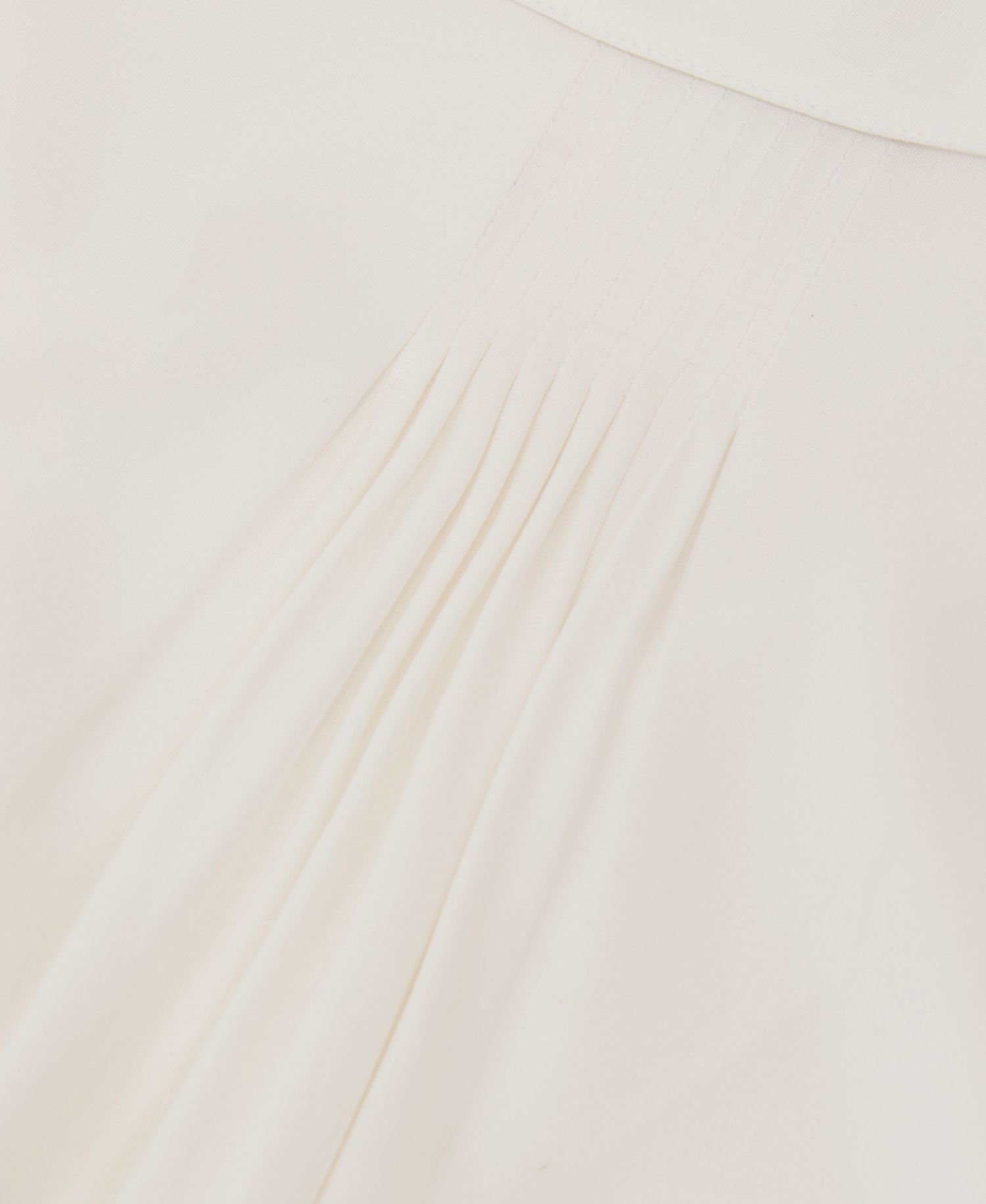 Women's Silk-Blend Open-Collar Shirt