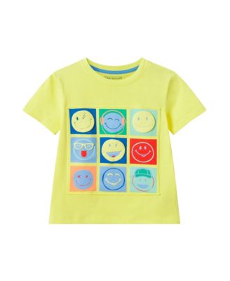 Andy and Evan Toddler Boys Smiley Pop Art Graphic Tee - Yellow 34$