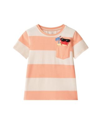 Andy and Evan Toddler Boys Smiley Pop Art Graphic Tee - Orange 34$