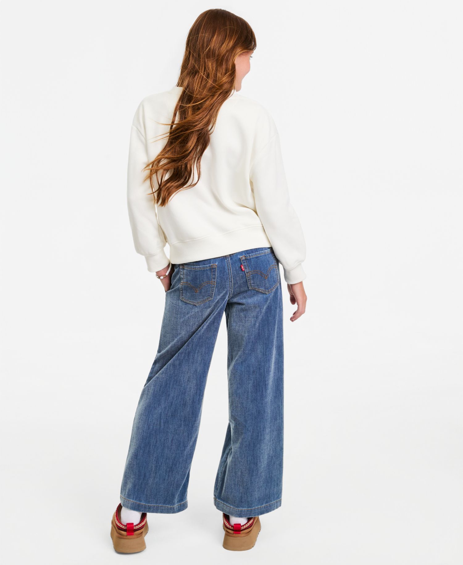 Girls' S-XL Denim Tour Crewneck Sweatshirt