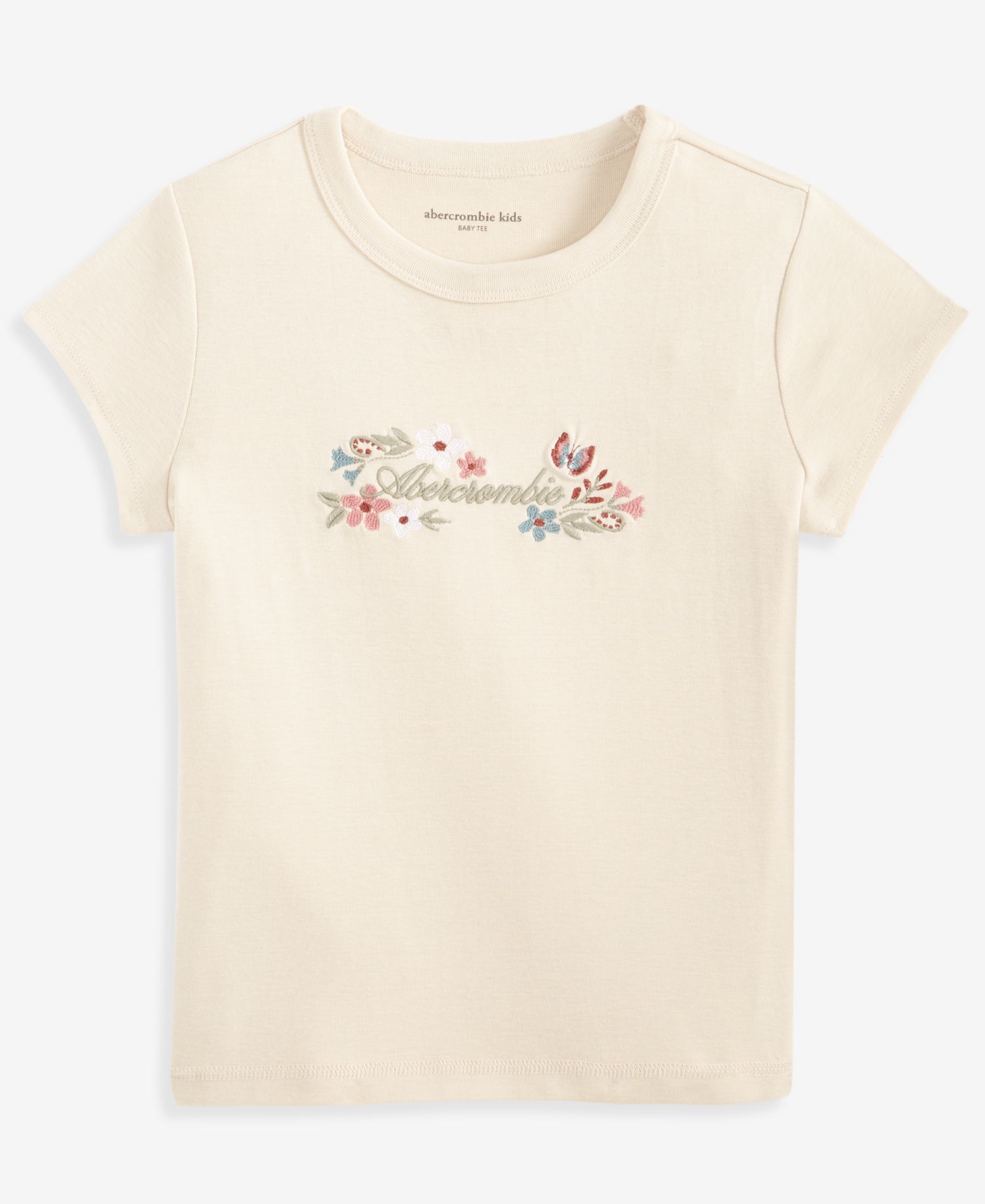 Girls' 5-18 Floral Logo Baby T-Shirt