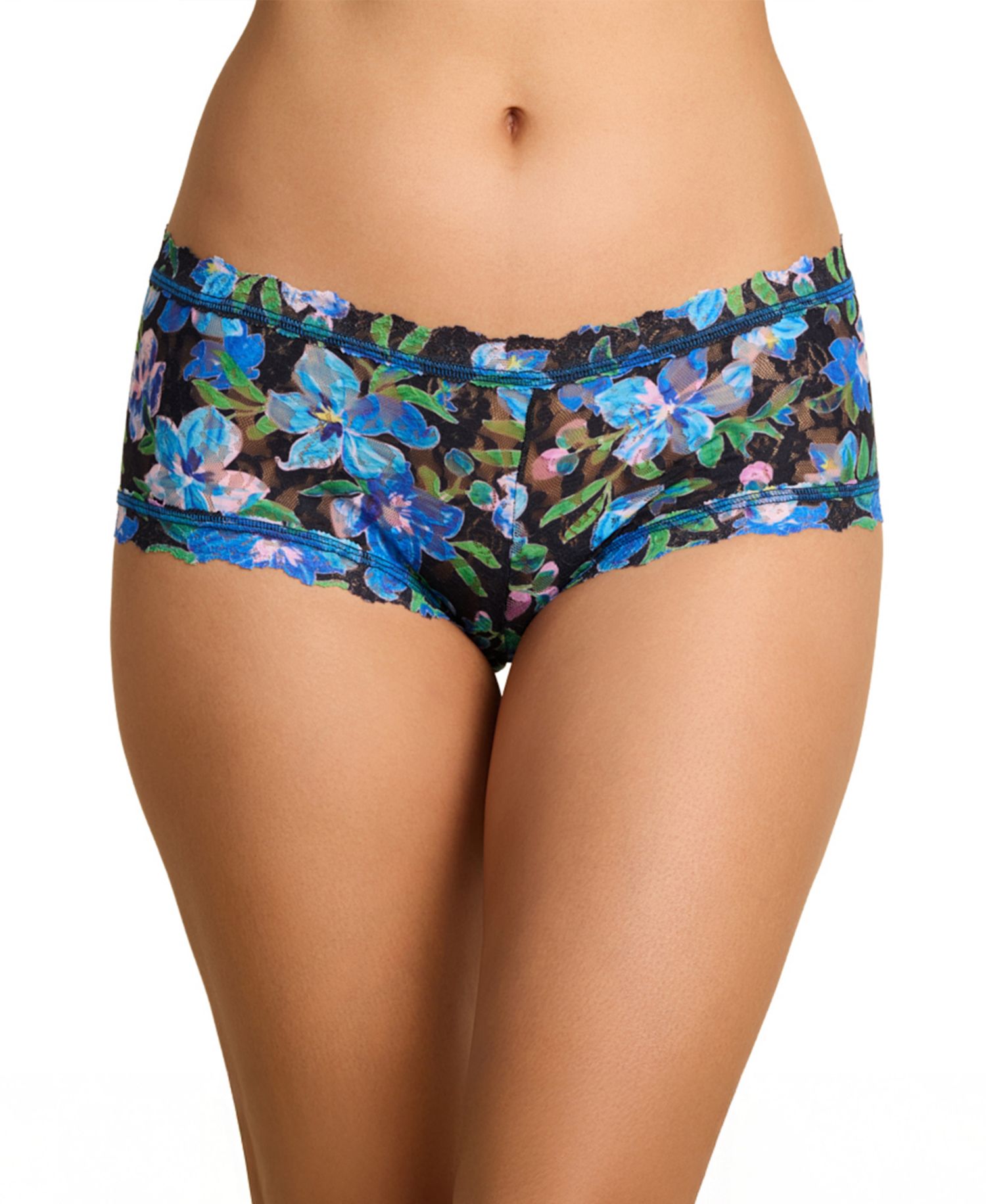 Women's Printed Signature Lace Boyshort