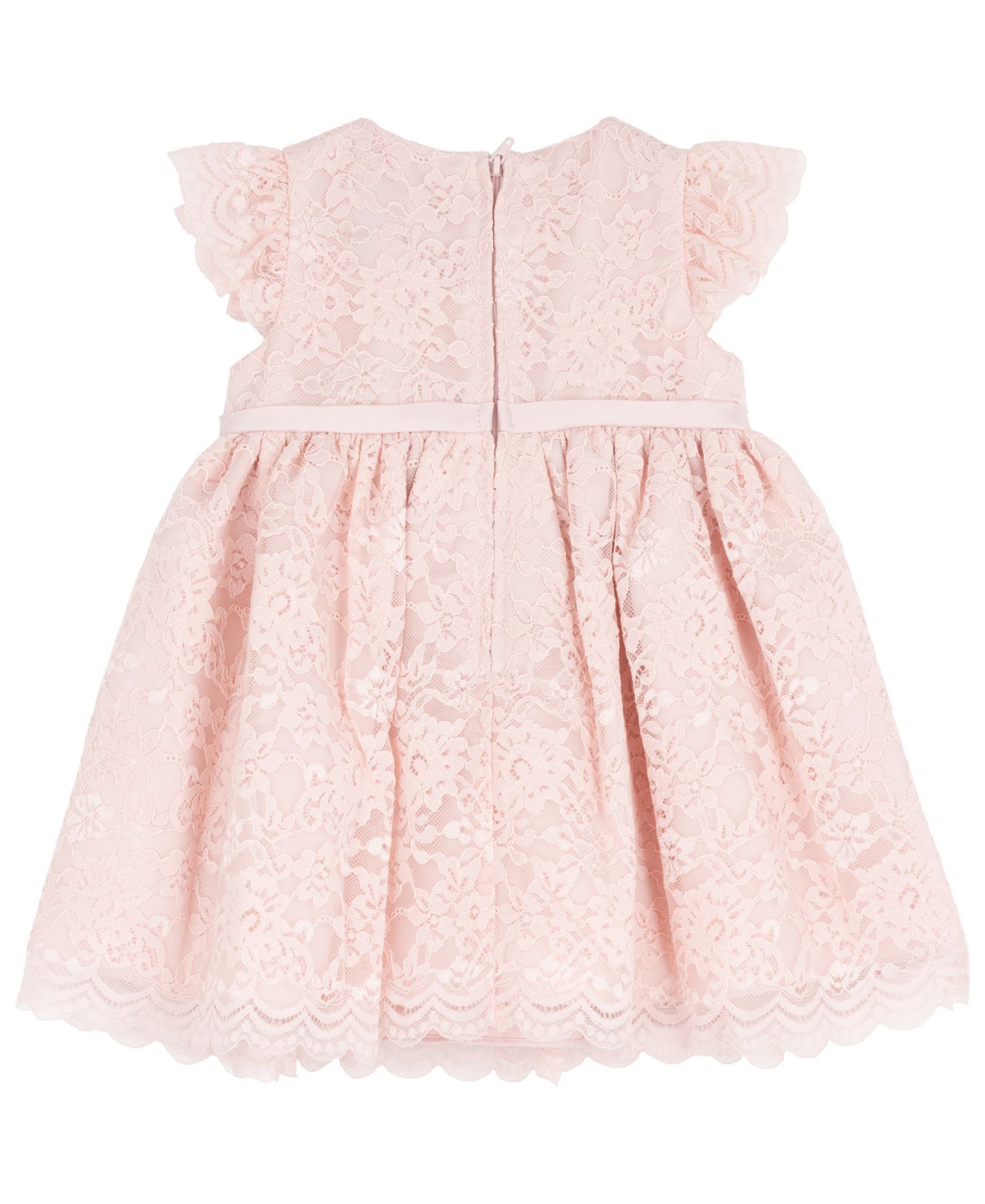 Baby Girls' Short-Sleeve Dress with Diaper, 2-Piece Set