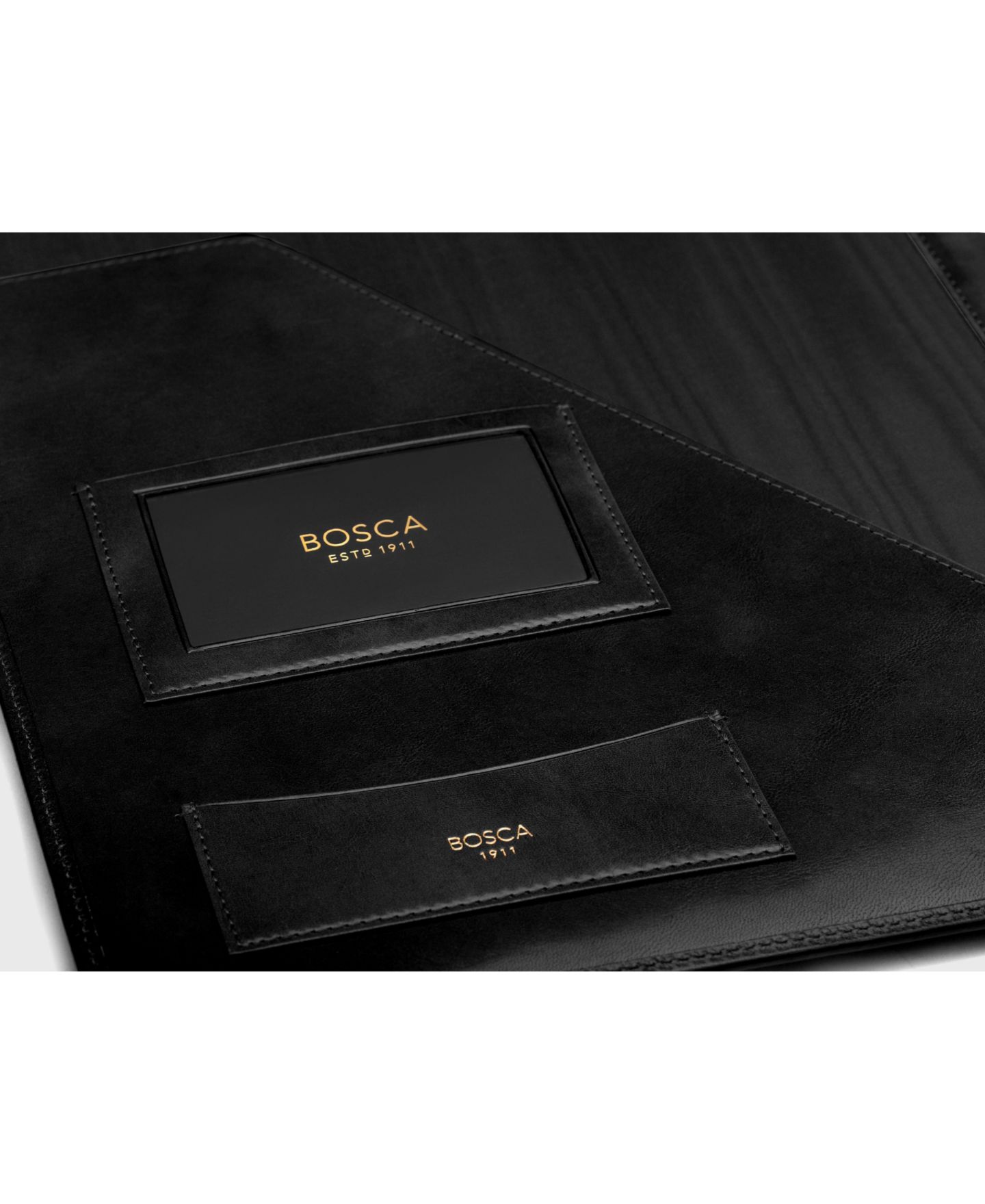 Мужские кошельки Bosca Old Leather 8.5 X 11 Writing Pad Cover, Black — фото 4