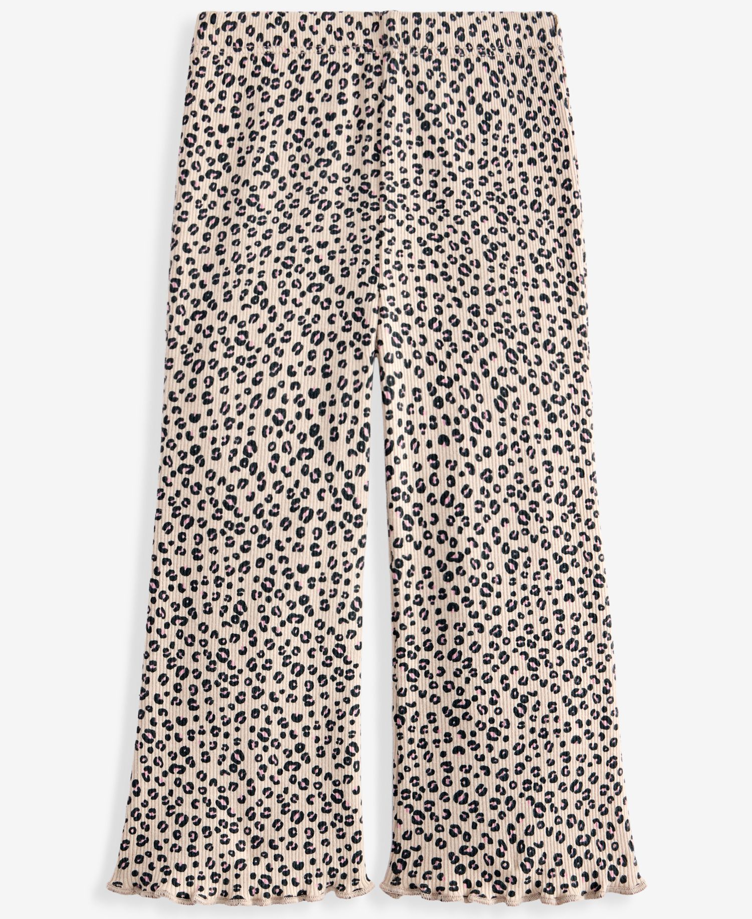 Baby Girls' 3M-24M Mix & Match Leopard-Print Ribbed Flare Leggings