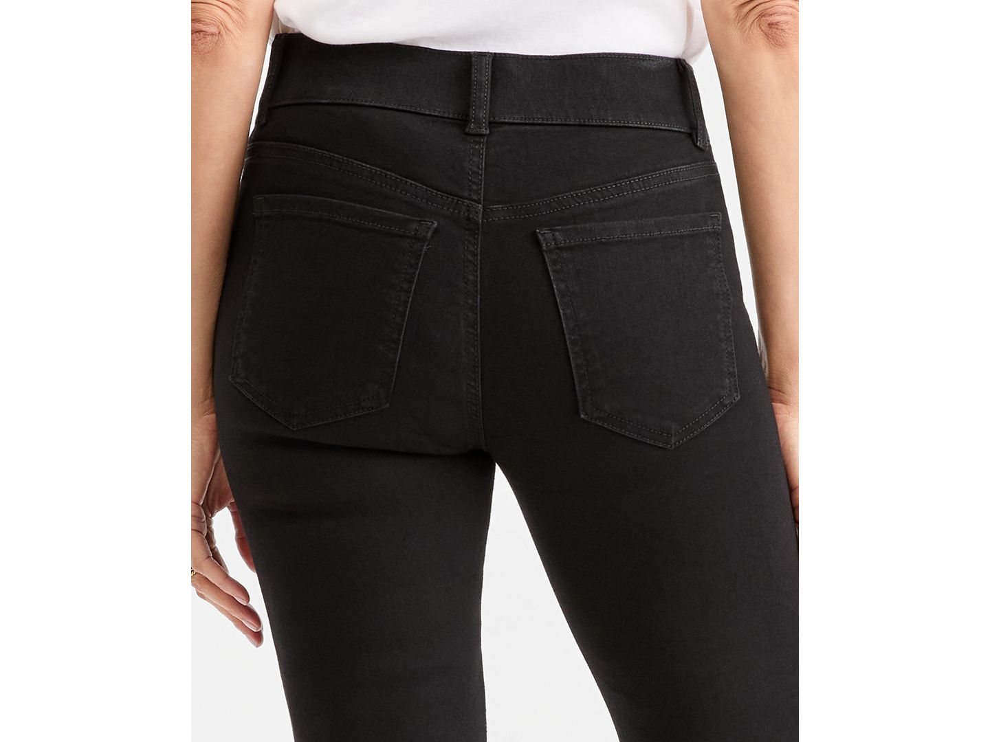 Женские джинсы Style & Co Shaping Pull-On Bootcut, цвет: Чёрный — фото 5
