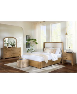 Nordic 3 Pc. Queen Upholstered Storage Set (Bed, Dresser & Nightstand)