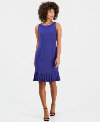 Women's Crewneck Sleeveless Sheath Dress