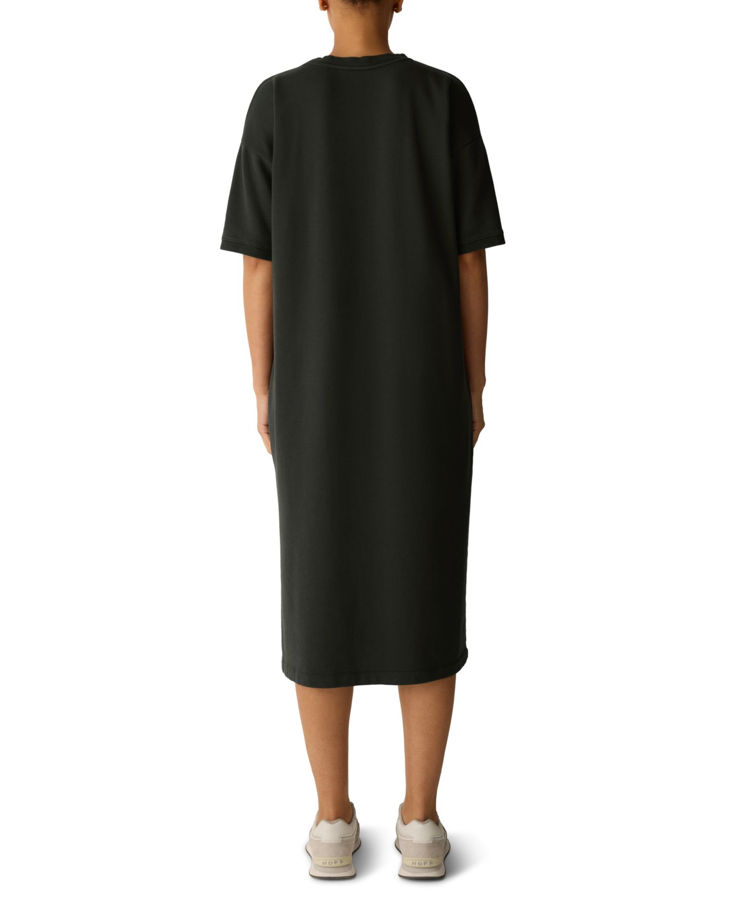 Women's Side Slit Crewneck Dress