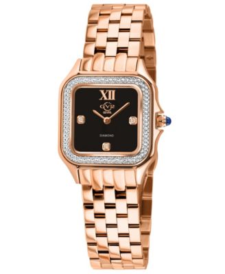 Women's Milan Swiss Quartz Diamond IP Stainless Steel Bracelet Watch
