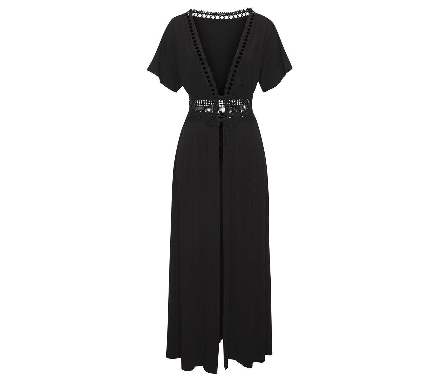 Women's Crochet Trim Lace Everyday Comfort Swim Cover-Up