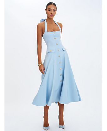 tiffany blue dresses Gloria Dress A-Line Mother of the Bride Dress with Pearl Buttons Kim Lolley Designs Sheath Style Fabric Tiffany Blue Dress - Macy's
