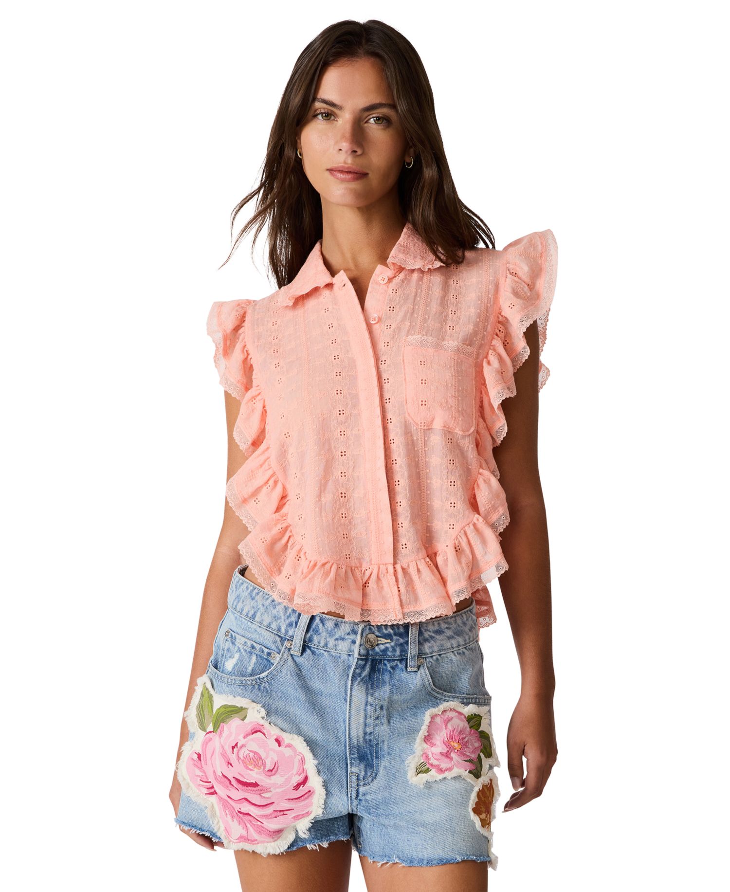 Women's Adeline Collared Neck Top