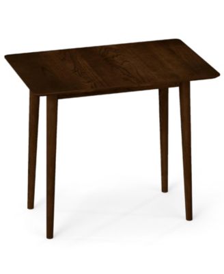34 Inch Rectangular Wooden Dining Table for 2-4 Farmhouse Style