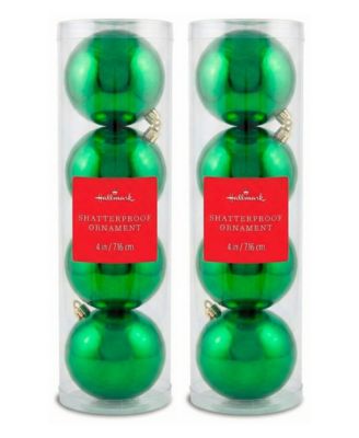 8-Piece Holiday Shatterproof Ball Ornaments