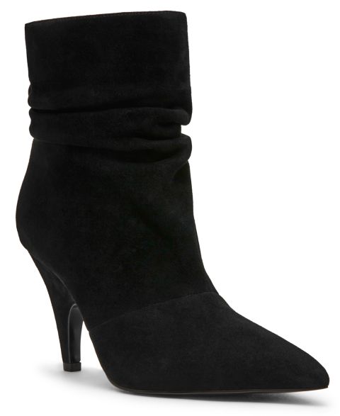Женские ботинки Steve Madden Elora Stiletto Slouch Booties, цвет: Чёрный замшевый