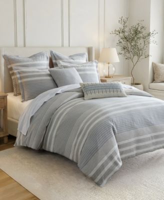 Hawthorn Stripes Reversible 2-Piece Duvet Cover Set, Twin/Twin XL
