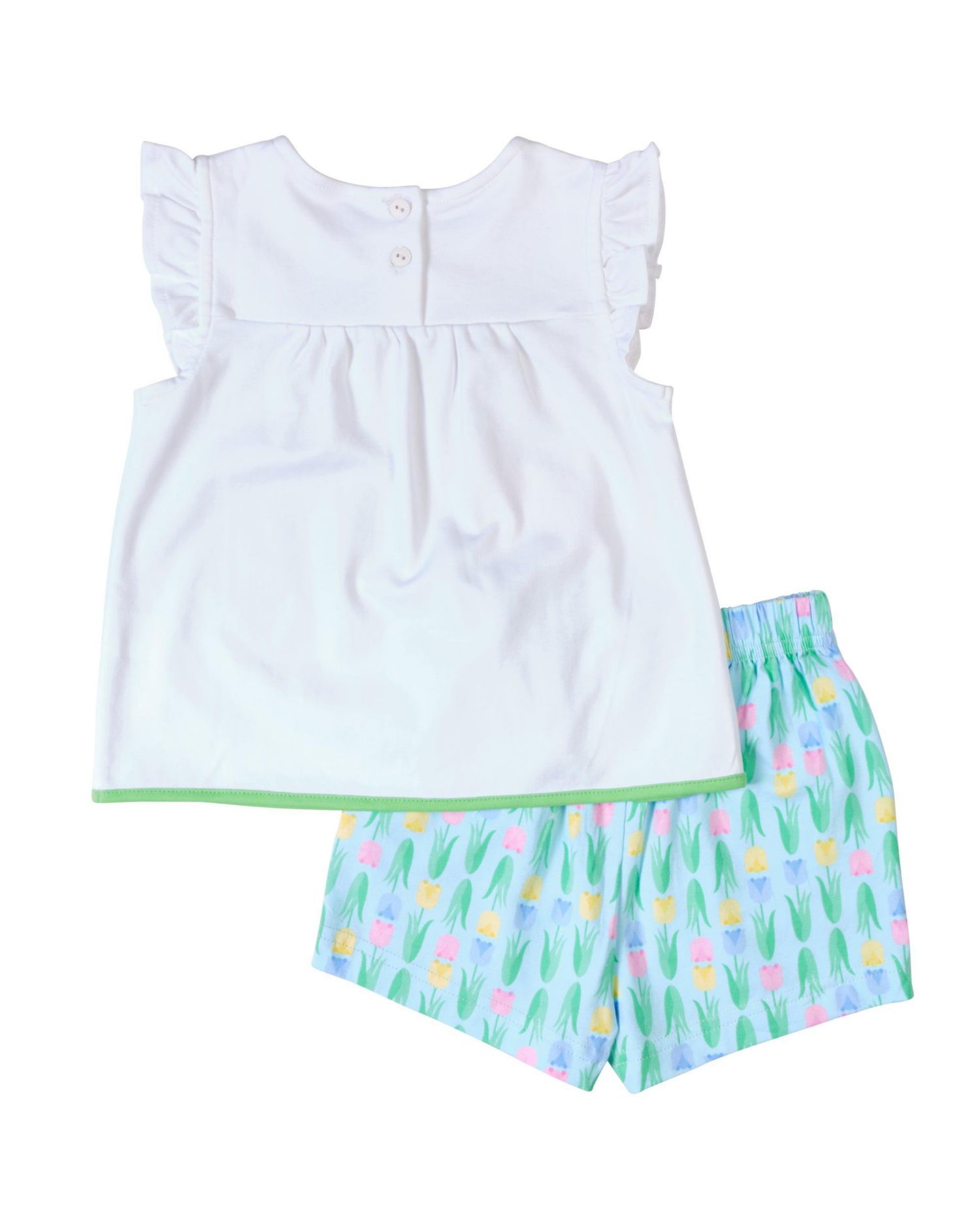 Little Girl 4- 6X Printed Knit Tulip Short Set