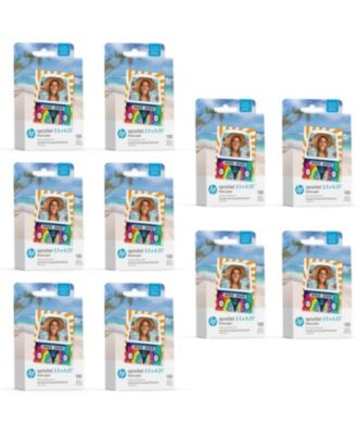3.5" x 4.25" Sticky-Backed Zink Photo Paper (1000-Pack), Compatible With HP Sprocket 3x4 And Photobooth