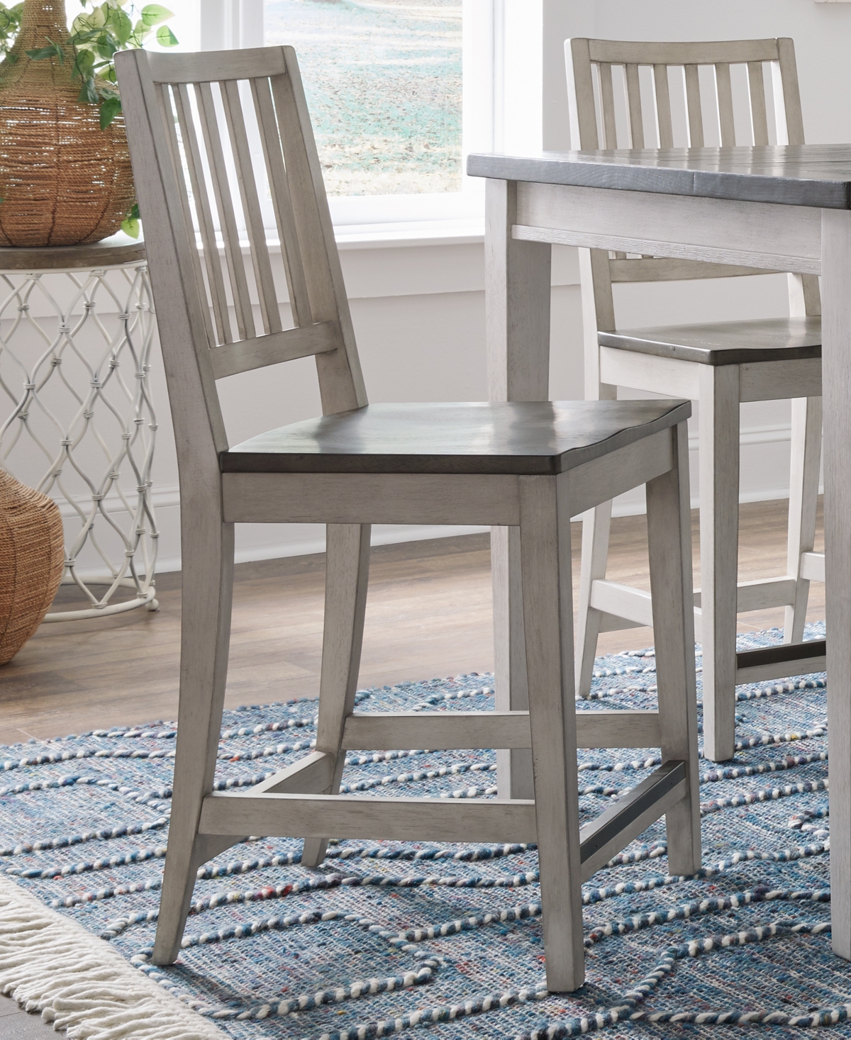 Dawnwood 6-Piece Wood Counter Side Chair Set