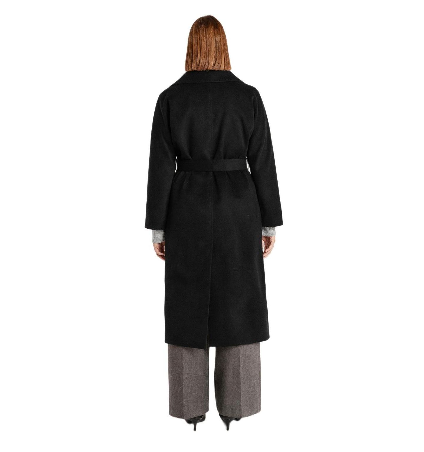 Женское пальто 1982 Pure Cashmere Wrap Belted Midi, цвет: Чёрный — фото 3